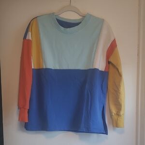 Colorblock Crewneck Top